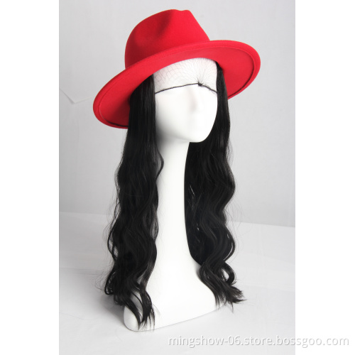 2019 New  arrivals popular wig hats for sale, can be  customized hat wig
